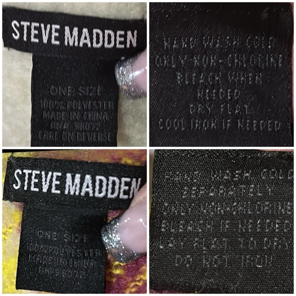 Steve Madden Colorblock Oblong Long Scarves, with Fringe Detail. Versatile! - Picture 16 of 16